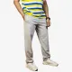Men's Light Grey Cotton Track Pants | Regular Fit Joggers